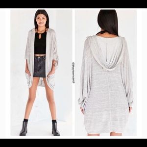 Cacoon hooded cardigan
